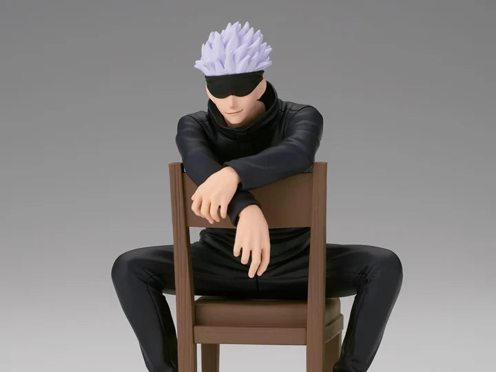 Satoru Gojo Sitting On Chair 12cm Figure - Jujutsu Kaisen