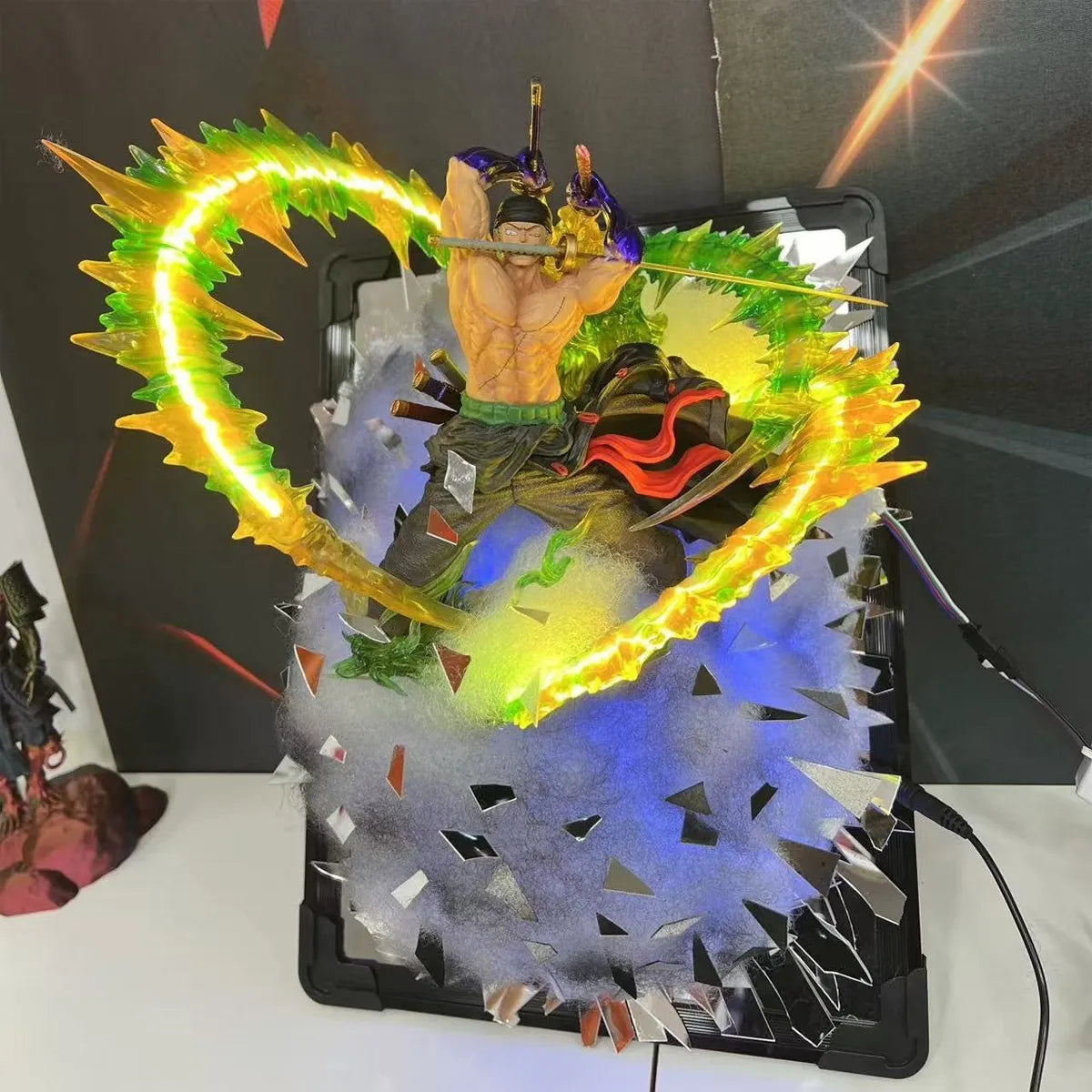 Zoro Premium 3D Frame Led Figure