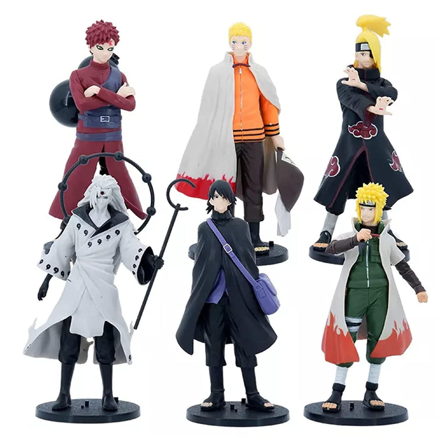 Naruto Set 6 Pc Big Action Figure - Naruto