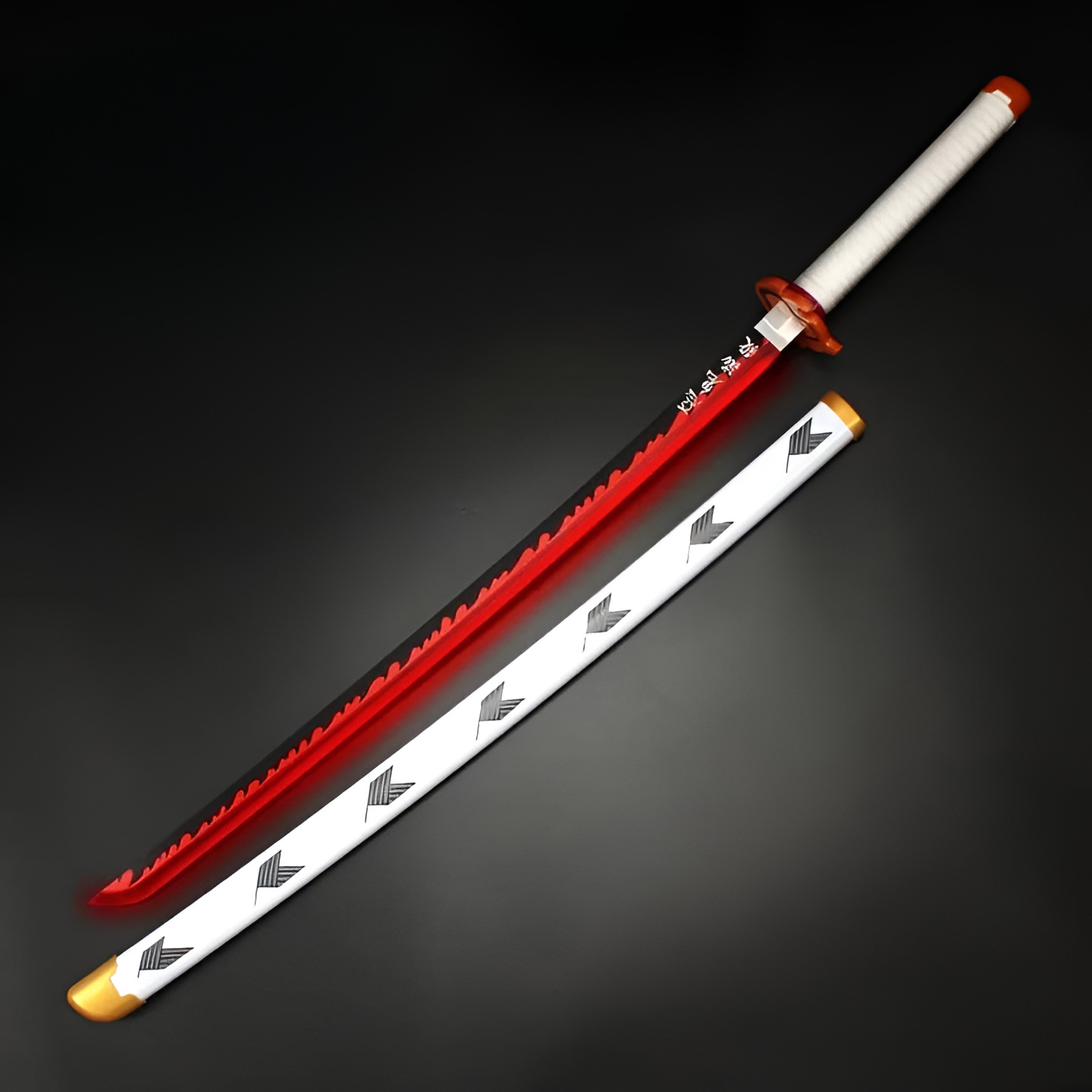 Rengoku Nichirin Wooden LED Katana 104cm - Demon Slayer