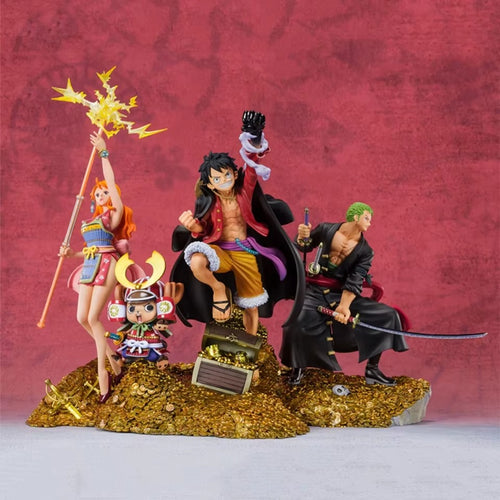 Luffy, Zoro and Nami Action Figure 3 Pcs Set 25 cm - One Piece