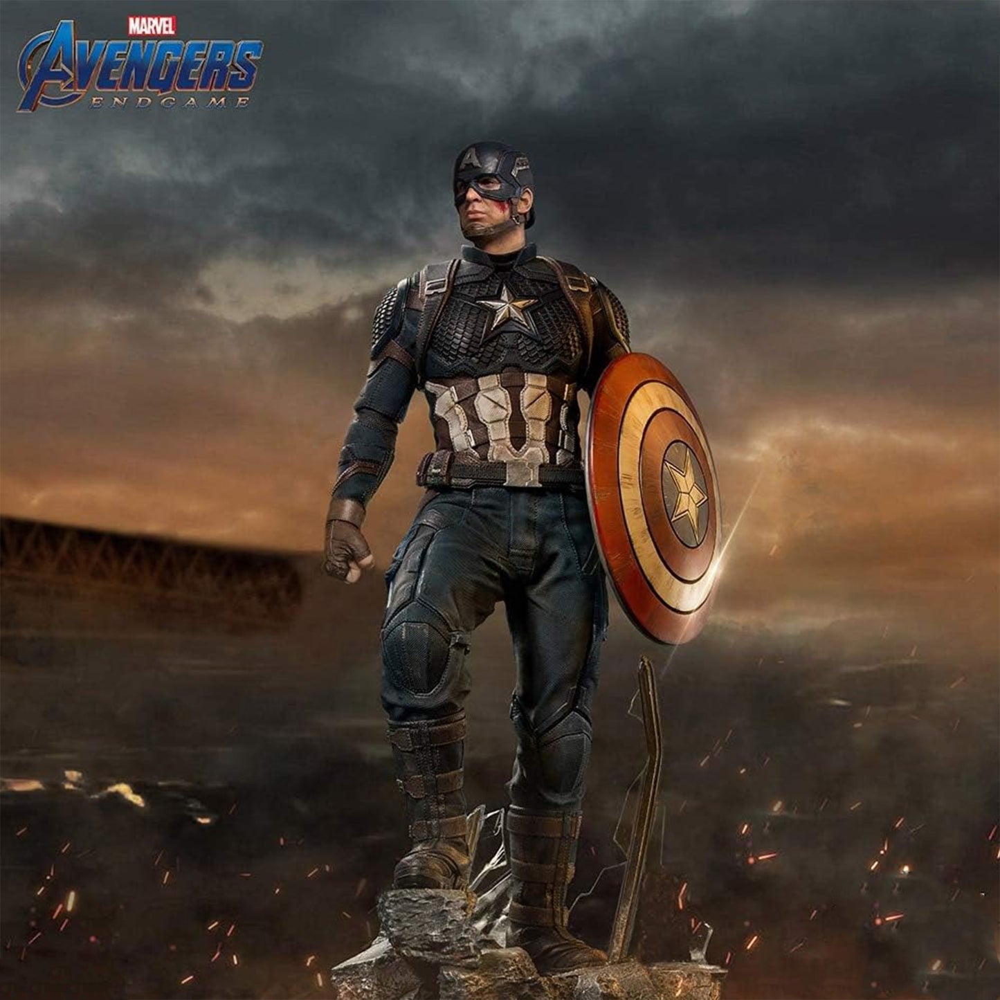 Captain America Action Figure (Extra Hand, Extra Shield, Extra Head) 45 cm - Marvel