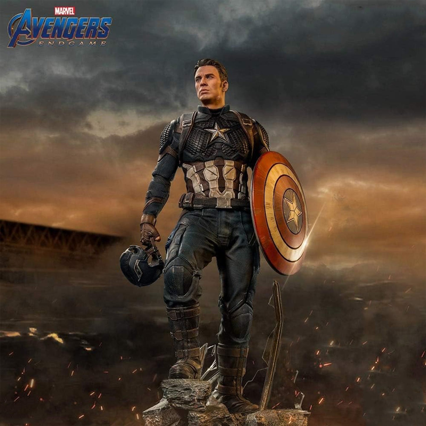 Captain America Action Figure (Extra Hand, Extra Shield, Extra Head) 45 cm - Marvel