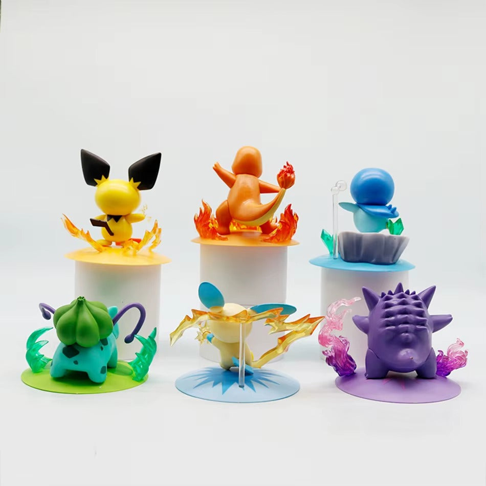 Pokemon Set of 6 Action Figure 8cm - Pokemon