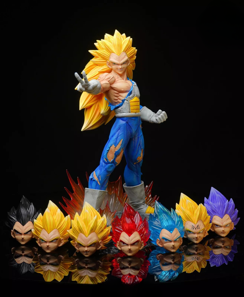Vegeta 8 Interchangeable Head 28cm - Dragon Ball Z