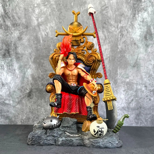 Portgas D Ace Sitting on Throne 35cm Action Figure - One Piece