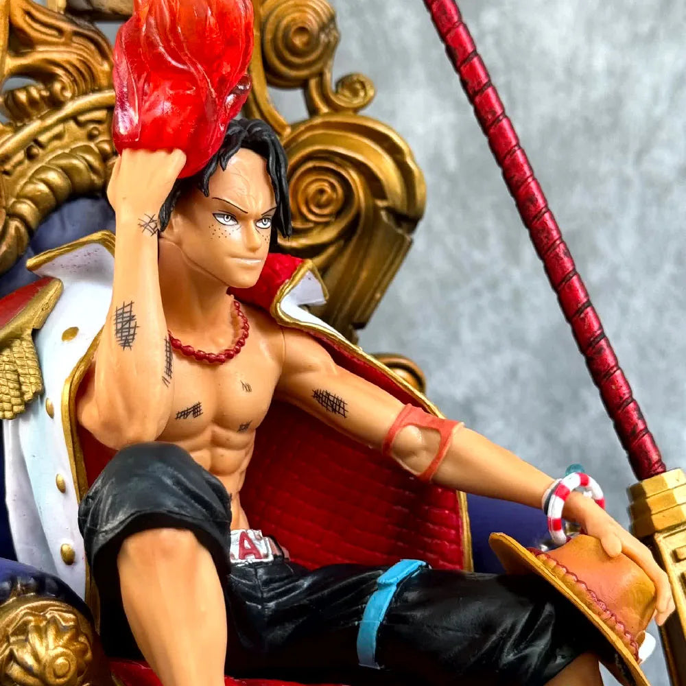 Portgas D Ace Sitting on Throne 35cm Action Figure - One Piece