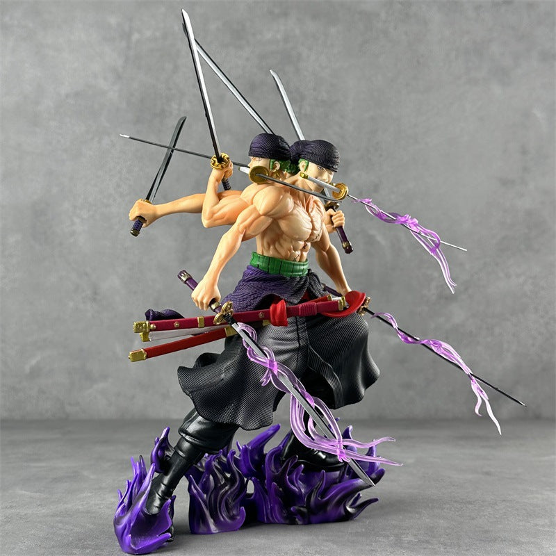 Zoro 3 Head Asura Action Figure 30 cm Height with Premium Box - One Piece