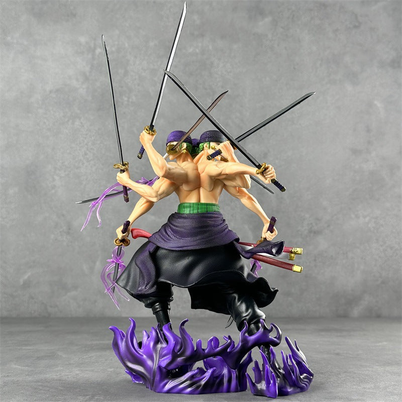 Zoro 3 Head Asura Action Figure 30 cm Height with Premium Box - One Piece