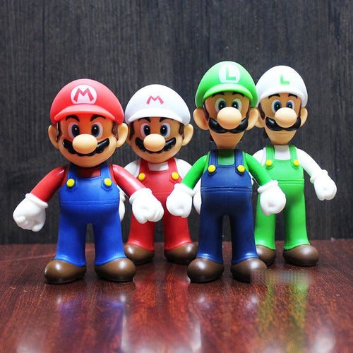 Super Mario Set of 4 12 cm - Super Mario