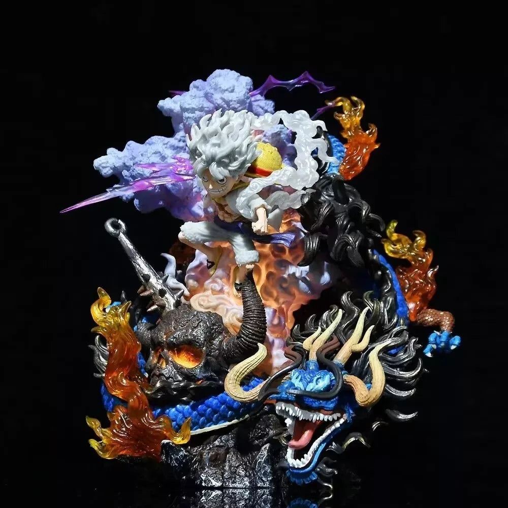 Battle Nika Luffy VS Kaido Luminous 21cm Action Figure - One Piece