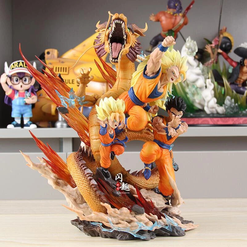 Super Trio Dragon Fist Father and Son Figure 27cm Action Figure - Dragon Ball Z