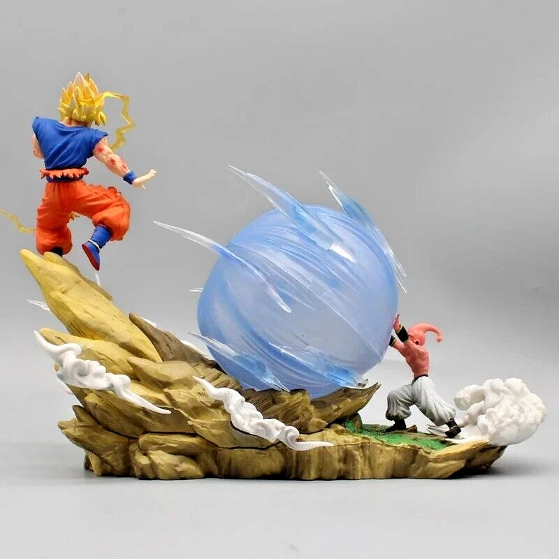 Buu vs Goku Super Saiyan Genki Bomb 20cm Action Figure - Dragon Ball Z