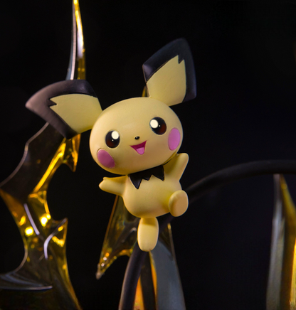 Bandai Pokemon Pichu Pikachu Raichu Evolution 26cm Figure