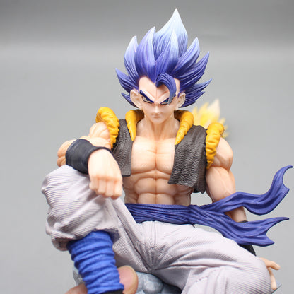Gogeta Iconic Sitting With 3 Relplaceable Heads 25cm Action Figure - Dragon Ball Z