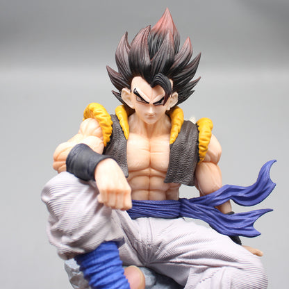 Gogeta Iconic Sitting With 3 Relplaceable Heads 25cm Action Figure - Dragon Ball Z