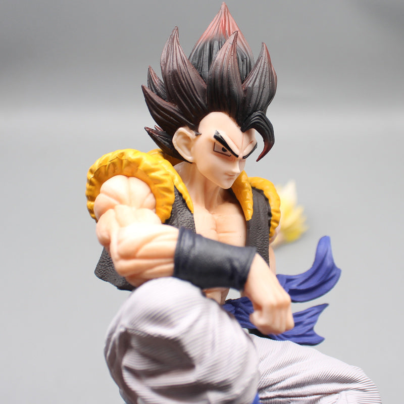 Gogeta Iconic Sitting With 3 Relplaceable Heads 25cm Action Figure - Dragon Ball Z