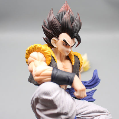 Gogeta Iconic Sitting With 3 Relplaceable Heads 25cm Action Figure - Dragon Ball Z