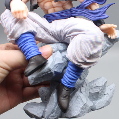 Gogeta Iconic Sitting With 3 Relplaceable Heads 25cm Action Figure - Dragon Ball Z