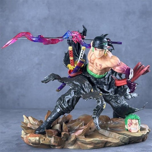 Drift Ichi Ryu Bus Blood Zoro 31cm Action Figure - One Piece