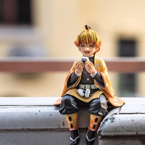 Zenitsu Sitting Eating 14cm - Demon Slayer