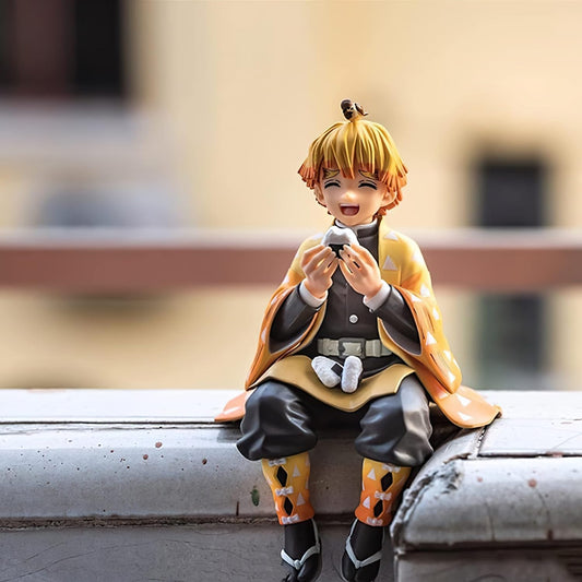Zenitsu Sitting Eating 14cm - Demon Slayer