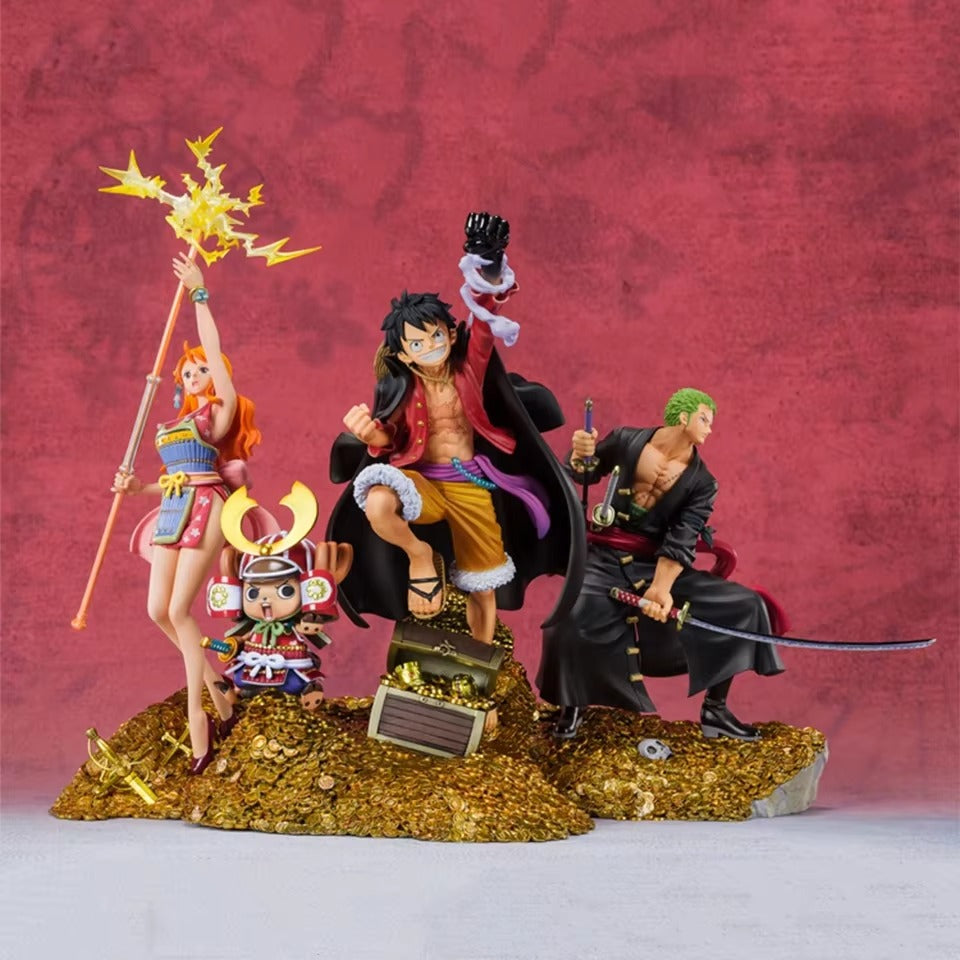 Luffy, Zoro and Nami Action Figure 3 Pcs Set 25 cm - One Piece