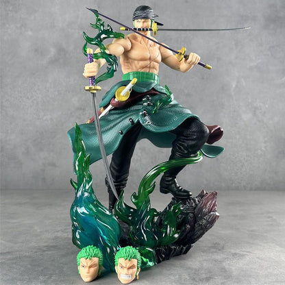 Zoro Swordman 3 Head Action Figure 31.5 cm Height - One Piece