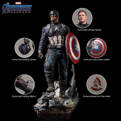 Captain America Action Figure (Extra Hand, Extra Shield, Extra Head) 45 cm - Marvel