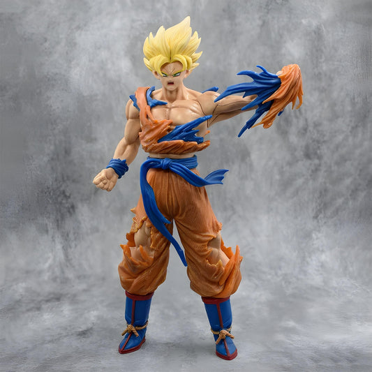 Dragon Ball Z Action Figures Collectible Statue (Son Goku Battle Damage) 34 cm - Dragon Ball Z