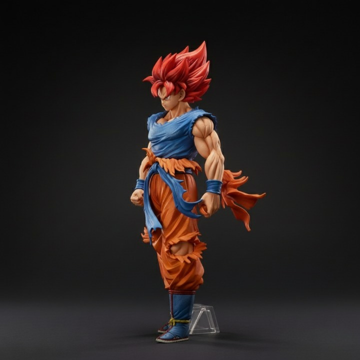 Son Goku Super Saiyan God Action Figure 28cm - Dragon Ball Z