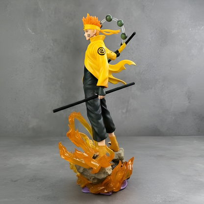Naruto Uzumaki Six Paths Sage Mode Figure with Kurama Base 27cm - Naruto