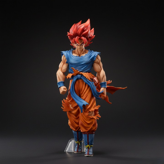 Son Goku Super Saiyan God Action Figure 28cm - Dragon Ball Z