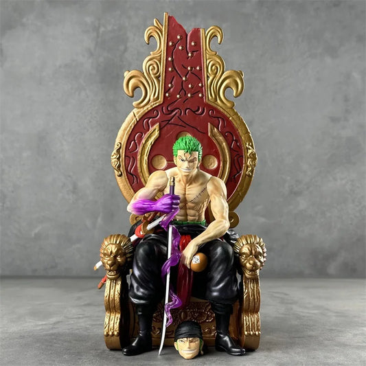 Zoro Roronoa Zoro Sitting On Throne 30cm Action Figure - One Piece