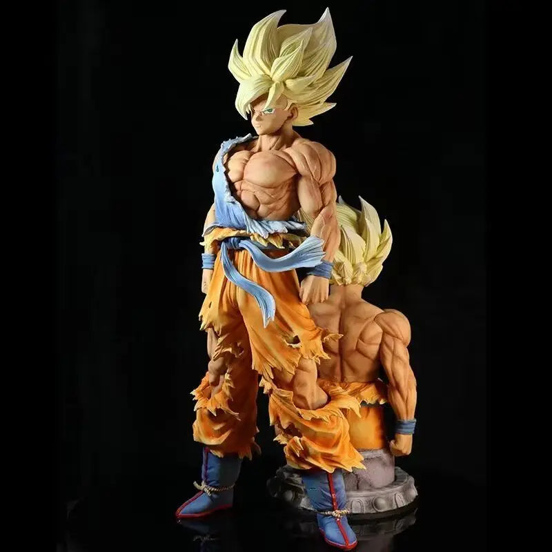 Super Saiyan Goku and Bust 42 & 26cm Action Figure - Dragon Ball Z