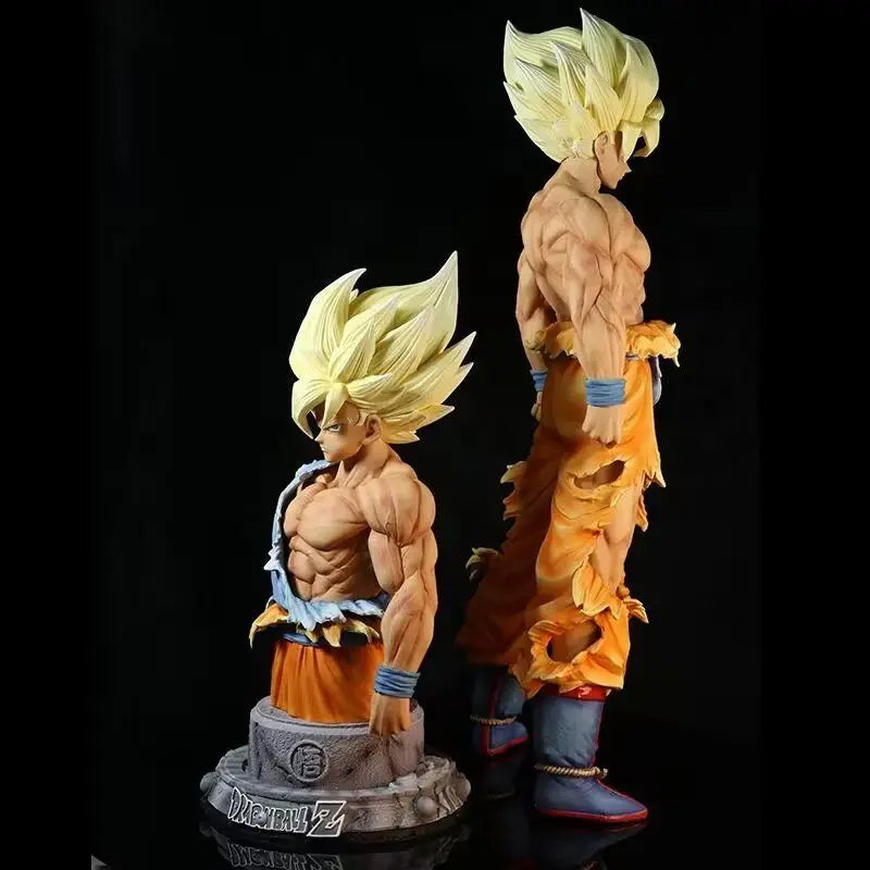 Super Saiyan Goku and Bust 42 & 26cm Action Figure - Dragon Ball Z