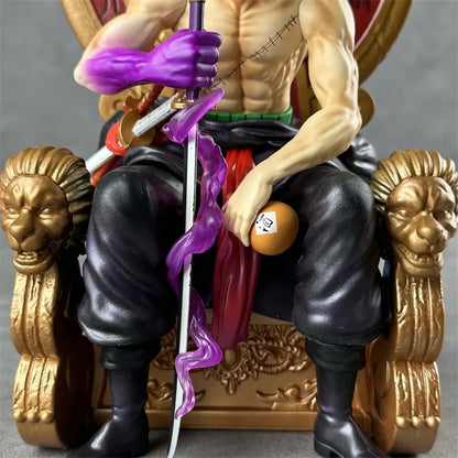Zoro Roronoa Zoro Sitting On Throne 30cm Action Figure - One Piece