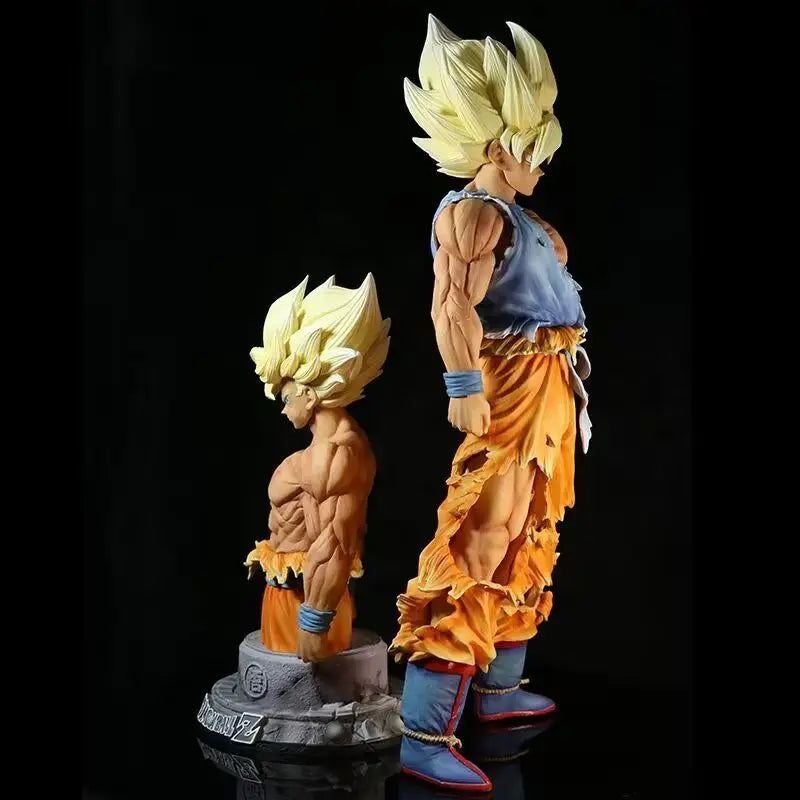 Super Saiyan Goku and Bust 42 & 26cm Action Figure - Dragon Ball Z