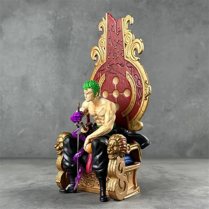 Zoro Roronoa Zoro Sitting On Throne 30cm Action Figure - One Piece