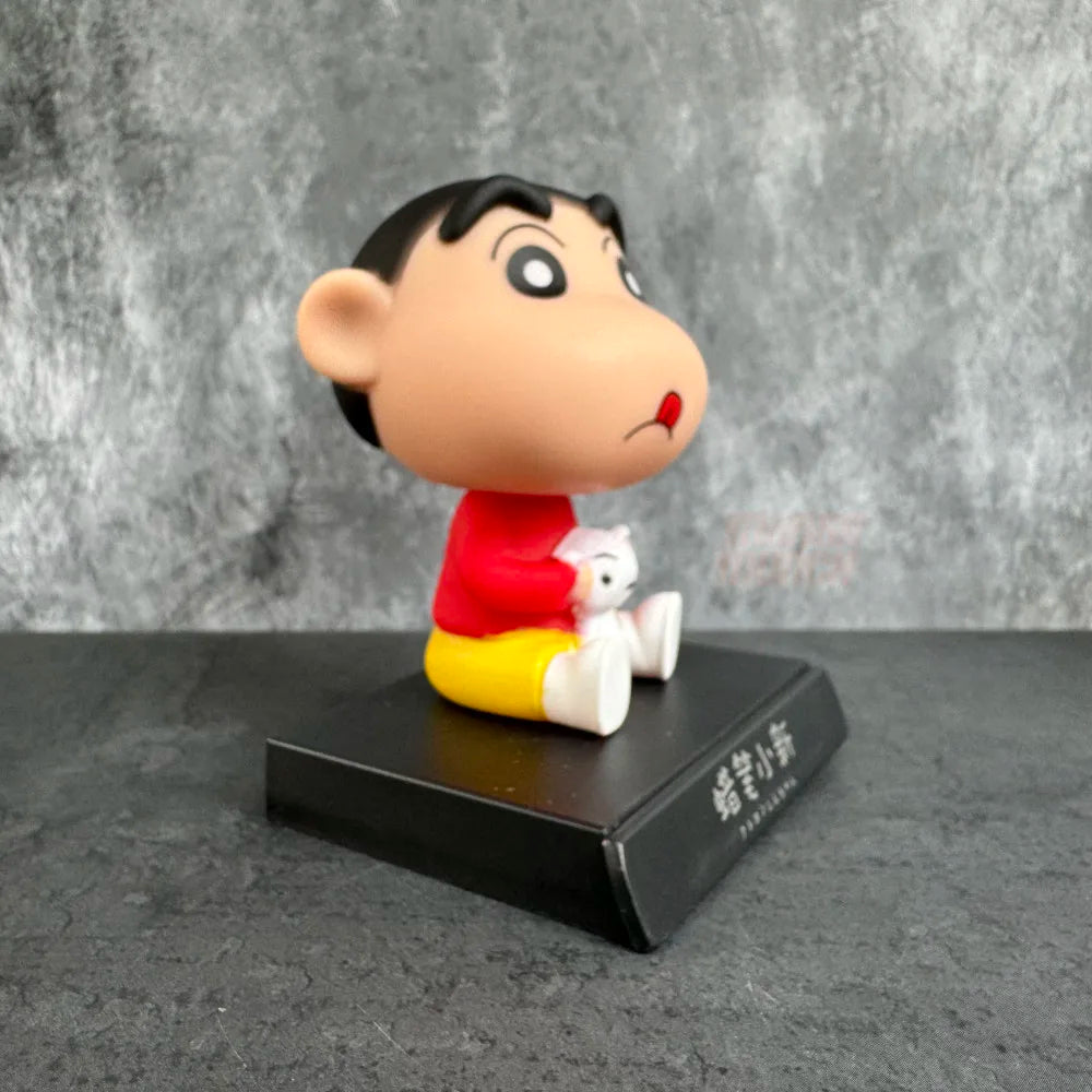 Shinchan & Shiro Cute Bobblehead 12cm