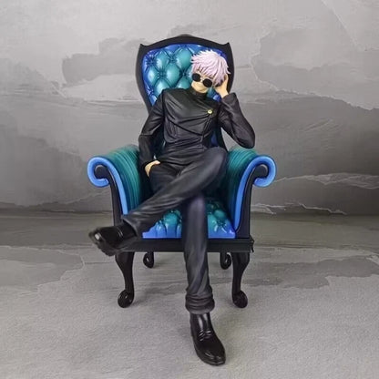Satoru Gojo Geto Suguru Sitting Sofa 24cm Figure - Jujutsu Kaisen