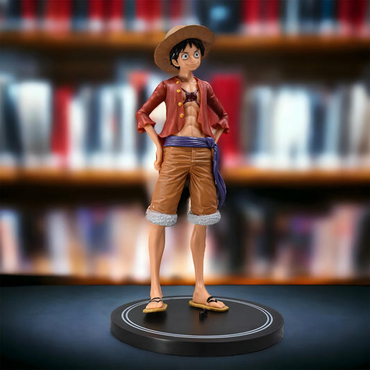 Straw Hat Monkey D. Luffy Action Figure With Stand (20 Cm Height) – One Piece