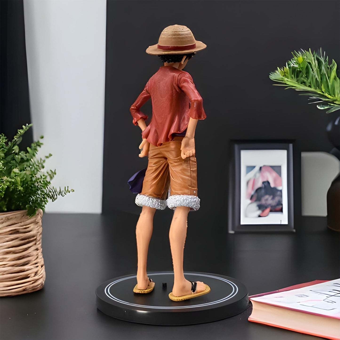 Straw Hat Monkey D. Luffy Action Figure With Stand (20 Cm Height) – One Piece