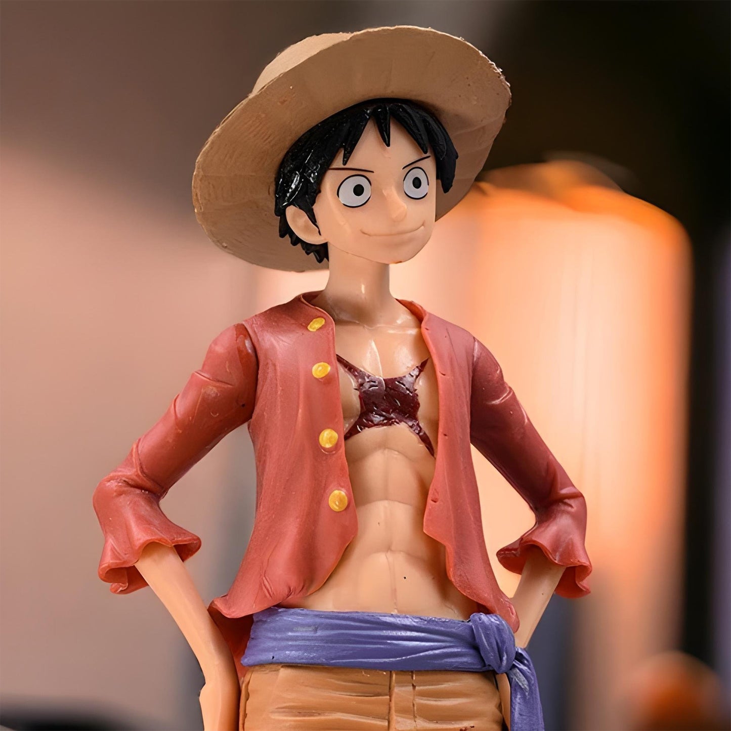 Straw Hat Monkey D. Luffy Action Figure With Stand (20 Cm Height) – One Piece