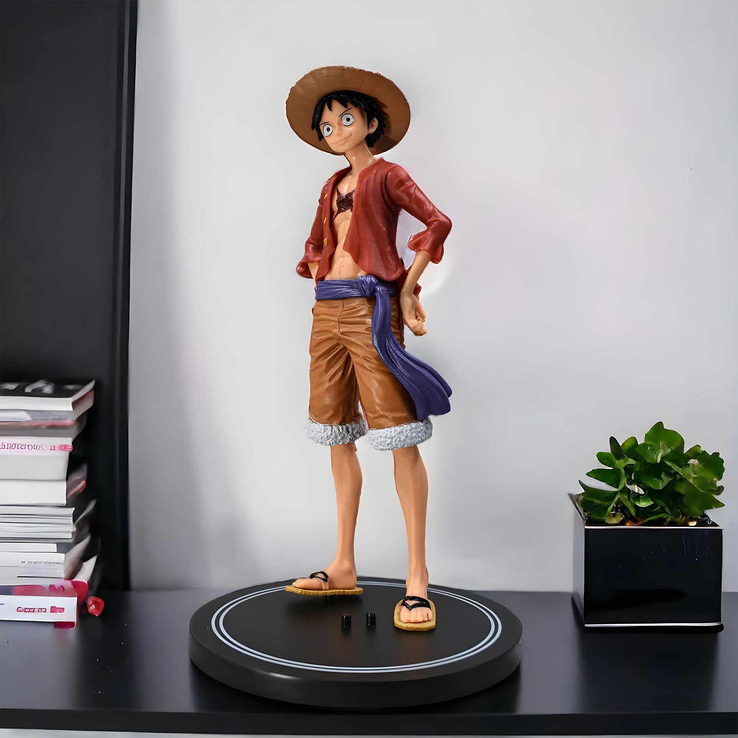 Straw Hat Monkey D. Luffy Action Figure With Stand (20 Cm Height) – One Piece