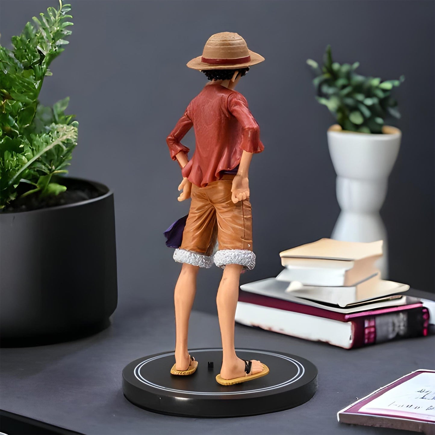 Straw Hat Monkey D. Luffy Action Figure With Stand (20 Cm Height) – One Piece