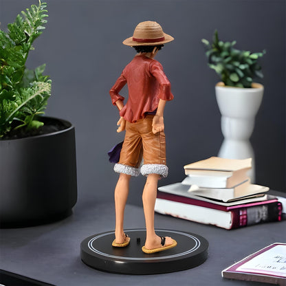 Straw Hat Monkey D. Luffy Action Figure With Stand (20 Cm Height) – One Piece