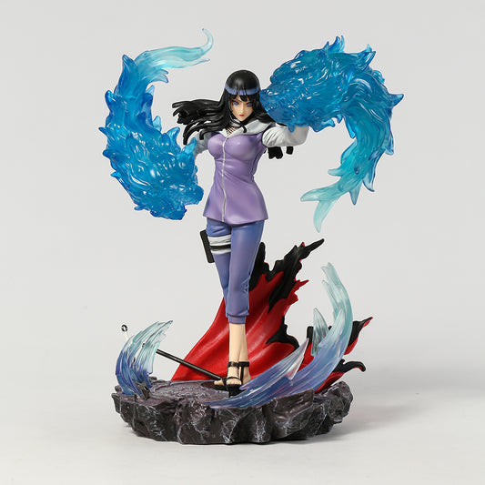 Hinata Hyuga Twin Lion Fists 28cm Anime Figure - Naruto