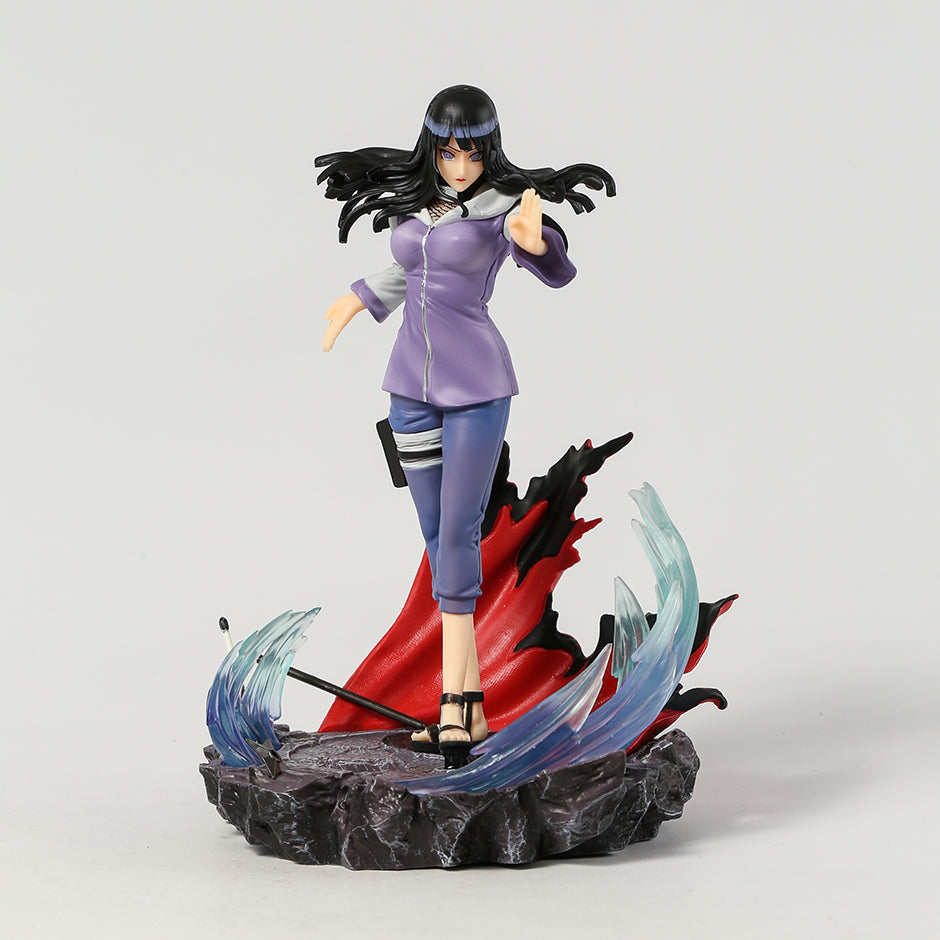 Hinata Hyuga Twin Lion Fists 28cm Anime Figure - Naruto