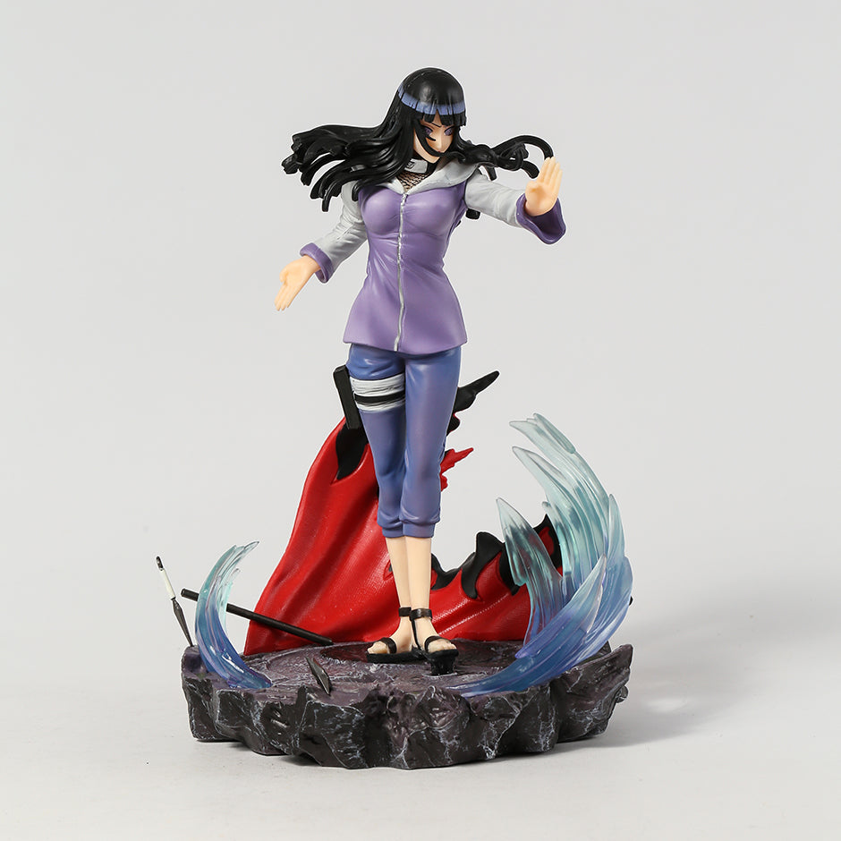 Hinata Hyuga Twin Lion Fists 28cm Anime Figure - Naruto